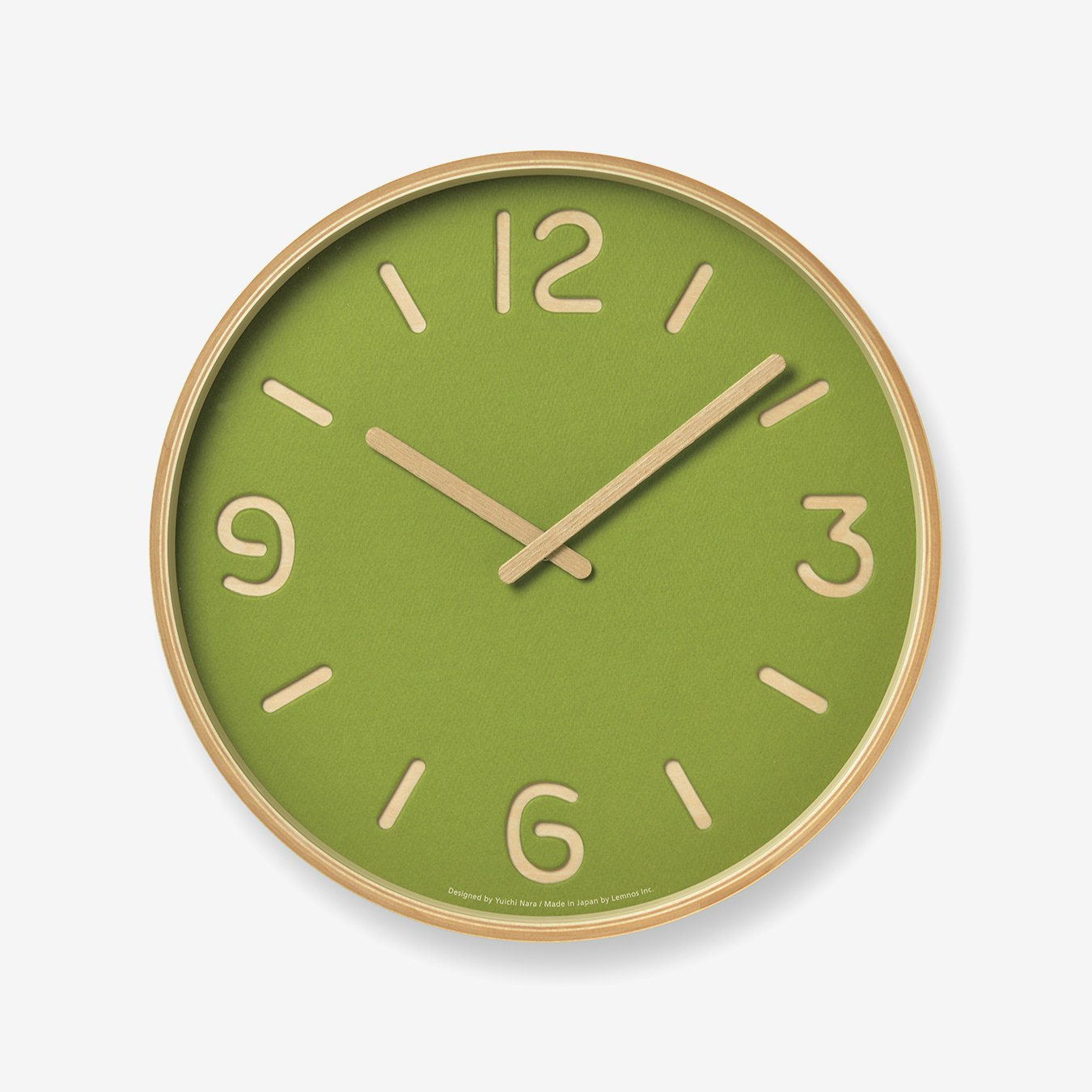 THOMSON PAPER Wall Clock / Green by Lemnos Fy